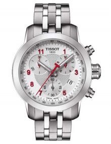 Tissot T055.217.11.032.00 PRC 200 Chronograph Silver Dialstainless steelstainless steel Ladies Watch