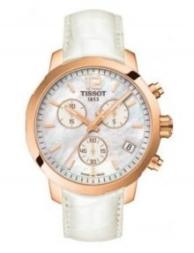 Tissot Quickster Chronograph White Mother Of Pearl Dial White