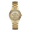 GUESS Women's U0111L2 Sparkling Hi-Energy Mid-Size gold plated stainless steel-Tone Watch