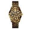 GUESS Women's W0001L2 Sporty Animal Magnetism gold plated stainless steel-Tone Watch
