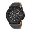 Guess W0040G1 Gents Rigor Black Leather Strap Watch