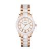 GUESS Women's W0074L2stainless steelstainless steel rose gold plated stainless steel-Tone & White Marbleized Watch