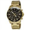 Guess W0170G2 Gold Stainless Black Dial Mens Chronograph Watch