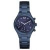 Guess W0323L4 Womens Riviera Black Dial Blue Stainless Steel Bracelet Watch