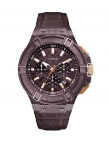 Guess W0408G2 Rigor Brown Tone Gents Quartz Watch