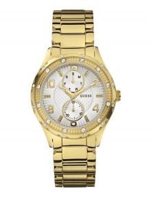 Guess Ladies Siren W0442L2 gold plated stainless steel Multifunction Ladies Watch With Crystals