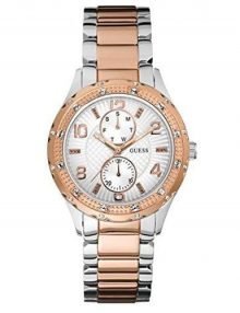 Guess Ladies Siren W0442L4 Bicolor Rose Multifunction Ladies Watch With Crystals