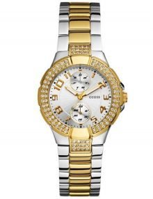 Guess Ladies W15072L3 Two Toned gold plated stainless steel Crystal Dial Watch