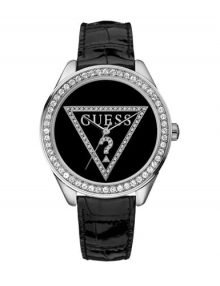GUESS Black Leather &Dail Ladie's WATCH W65006L2