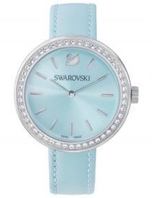 Swarovksi Crystalline 5095938 Blue Band Ladies Stainles Steel Watch