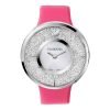 Swarovksi Crystalline 5095938 Red Band Ladies Stainles Steel Watch