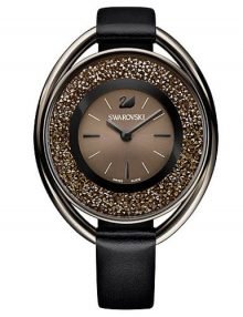 Swarovksi Crystalline Oval 5158517 Ladies Black Ion Plated Stainles Steel Watch