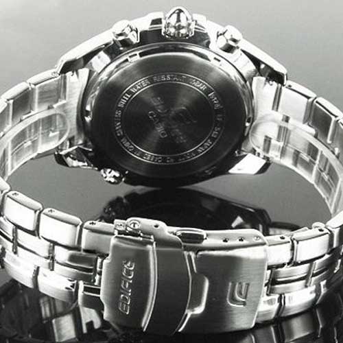 Casio Edifice Black Mens Ef 543d 1avdf Steel Chronograph Watch