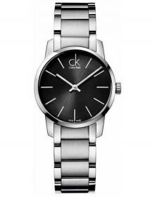 Calvin Klein K2G23161 CK City Lady Women's Black Quartz Stainless Steel Bracelet Watch