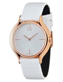Calvin Klein K2U236K6 Skirt Women's Silver Dial Quartz Stainless Steel Rose Gold Plated Watch