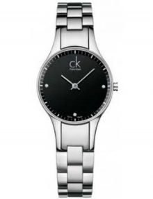 Calvin Klein K4323104 Simplicity Women's Black Dial Stainless Steel Quartz Watch