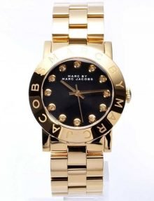Marc by Marc Jacobs Amy MBM3334 Ladies Gold Plated Stainless Steel Watch