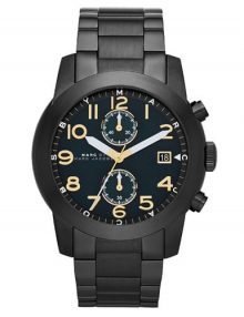 Marc by Marc Jacobs Larry MBM8606 Gents Black Ion Plated Stainless Steel Chronograph Watch