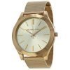 Michael Kors MK3282 Slim Runway Womens Gold Tone Stainless Steel Bracelet Watch