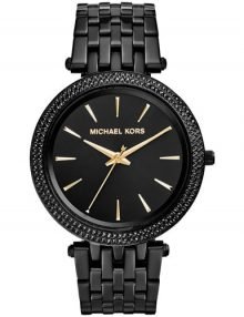 Michael Kors Darci MK3337 Ladies Black Ion Plated Stainles Steel Watch