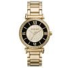 Michael Kors Mk3338 Caitlin Womens Black Dial Gold Tone Stainless Steel Bracelet Watch