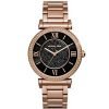 Michael Kors MK3356 Catlin Women's Black Crystal Pave Dial Rose Gold Stainless Steel Watch