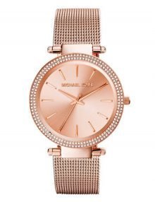 Michael Kors MK3369 Darci Women's Rose Gold-Tone Stainless Steel Mesh Bracelet Watch