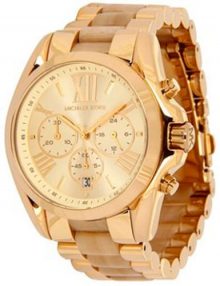 Michael Kors MK5722 Bradshaw Women's Gold Tone Stainless Steel Chronograph Watch