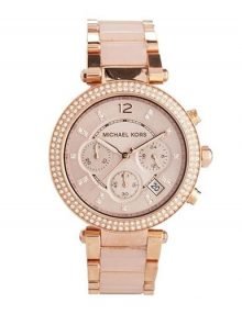 Michael Kors MK5896 Parker Ladies Rose Gold Plated Chronograph Watch