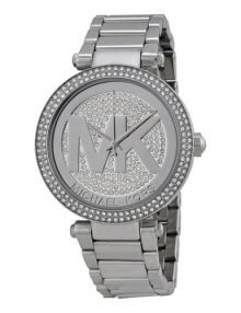 Michael Kors MK5925 Parker Women's Silver Dial Crystal Pave Stainless Steel Watch