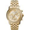 Michael Kors MK5982 Baisley Women's Gold Dial Crystal Bezel Chronograph Bracelet Watch