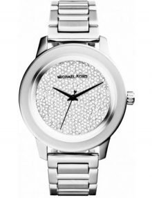 Michael Kors MK5996 Kinley Women's Silver Dial Crystal Pave Stainless Steel Bracelet Watch