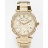 Michael Kors MK6056 Parker Women's Gold Dial Stainless Steel Quartz Watch