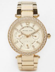 Michael Kors MK6056 Parker Women's Gold Dial Stainless Steel Quartz Watch