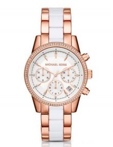 Michael Kors Ritz MK6324 Ladies Rose Gold Plated Stainles Steel Chronograph Watch