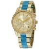 Michael Kors Ritz MK6328 Ladies Gold Plated Stainles Steel Chronograph Watch