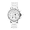 DKNY Glitz NY8894 Ladies Ceramic Bracelet Stainles Steel Chronograph Watch