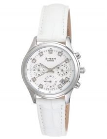 Casio Sheen SHE-5023L-7A Ladies Stainles Steel Chronograph Watch