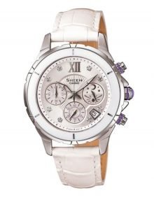 Casio Sheen SHE-5512D-7A Ladies Stainles Steel Chronograph Watch