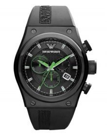 Emporio Armani AR6106 Stylesport Gents Black Ion Plated Chronograph Watch