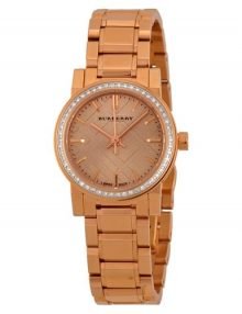 Burberry BU9225 Ladies Rose Gold Plated Watch