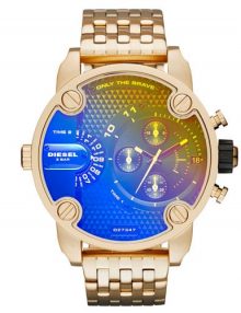 Diesel DZ7347 Little Dady Gents Gold Plated Stainless Steel Chronograph Watch