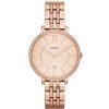 Fossil ES3546 Womens Jacqueline Three-Hand Rose Gold Stainless Steel Watch