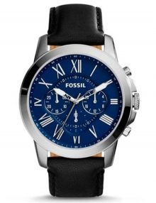 Fossil FS4990 Grant Gents Stainless Steel Chronograph Watch