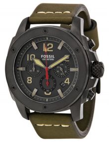Fossil FS5000 Modern Machine Gents Black Ion Plated Chronograph Watch