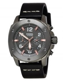 Fossil FS5016 Modern Machine Gents Black Ion Plated Chronograph Watch