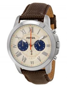 Fossil FS5021 Grant Gents Stainless Steel Chronograph Watch