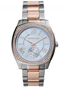 Michael Kors MK6136 Bryn Women's Silver Dial Two-Tone Stainless Steel Bracelet Watch