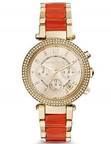 Michael Kors MK6139 Parker Gold Dial Two-Tone Stainless Steel Bracelet Watch
