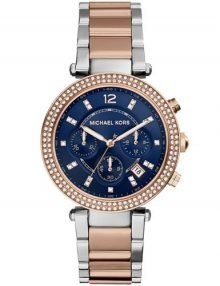 Michael Kors MK6141 Parker Women's Blue Dial Multi Stainless Steel Quartz Watch
